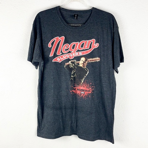 LOOT CRATE | THE WALKING DEAD “Negan Sluggers” Barbed Wire Baseball Bat T-Shirt - Picture 2 of 5
